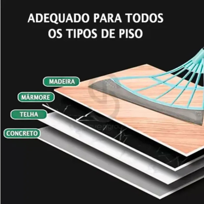 Vassoura Silicone - Ótimo para Limpeza de Paredes e Piso - Envio Rápido Brasil