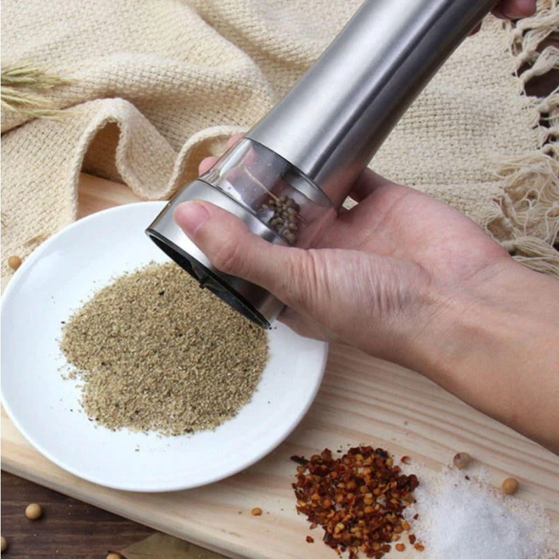 Moedor Gourmet de Sal Grosso E Pimenta Em Aço Inox Premium