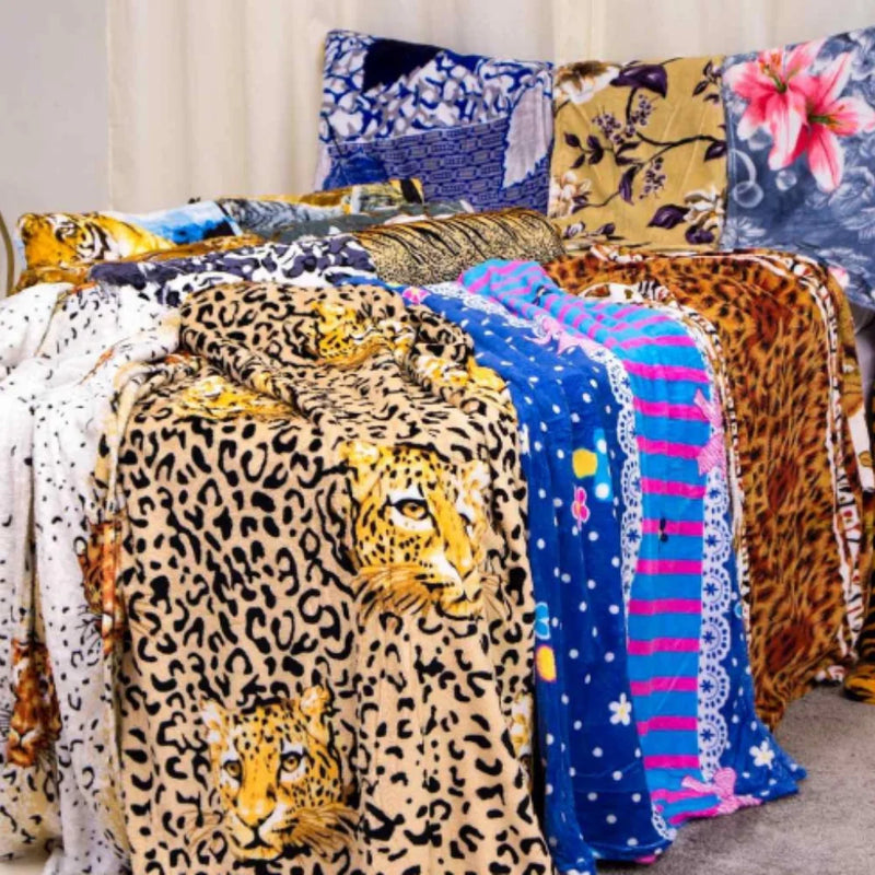 Kit 02 Printed Microfiber Couple Mantas-Assorted