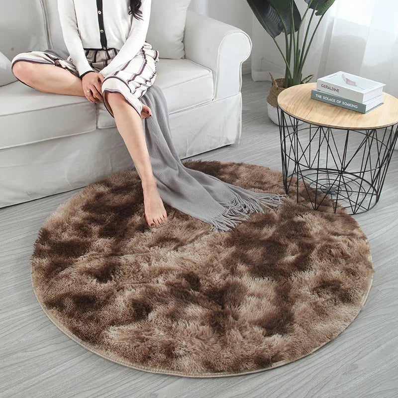 Extra Soft Round 1,40x1,40 Brown Blend Mat