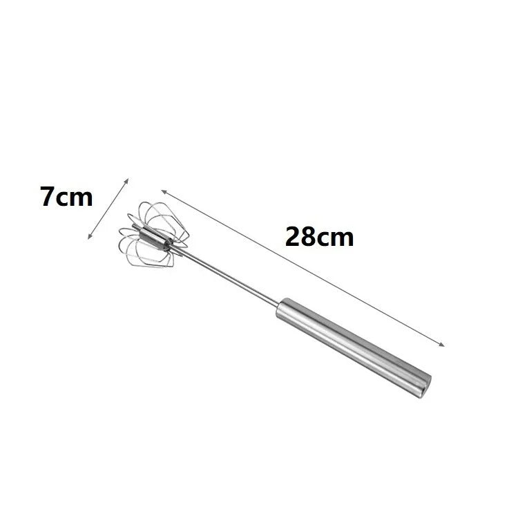 Batedor De Ovos Inox Semi Automático